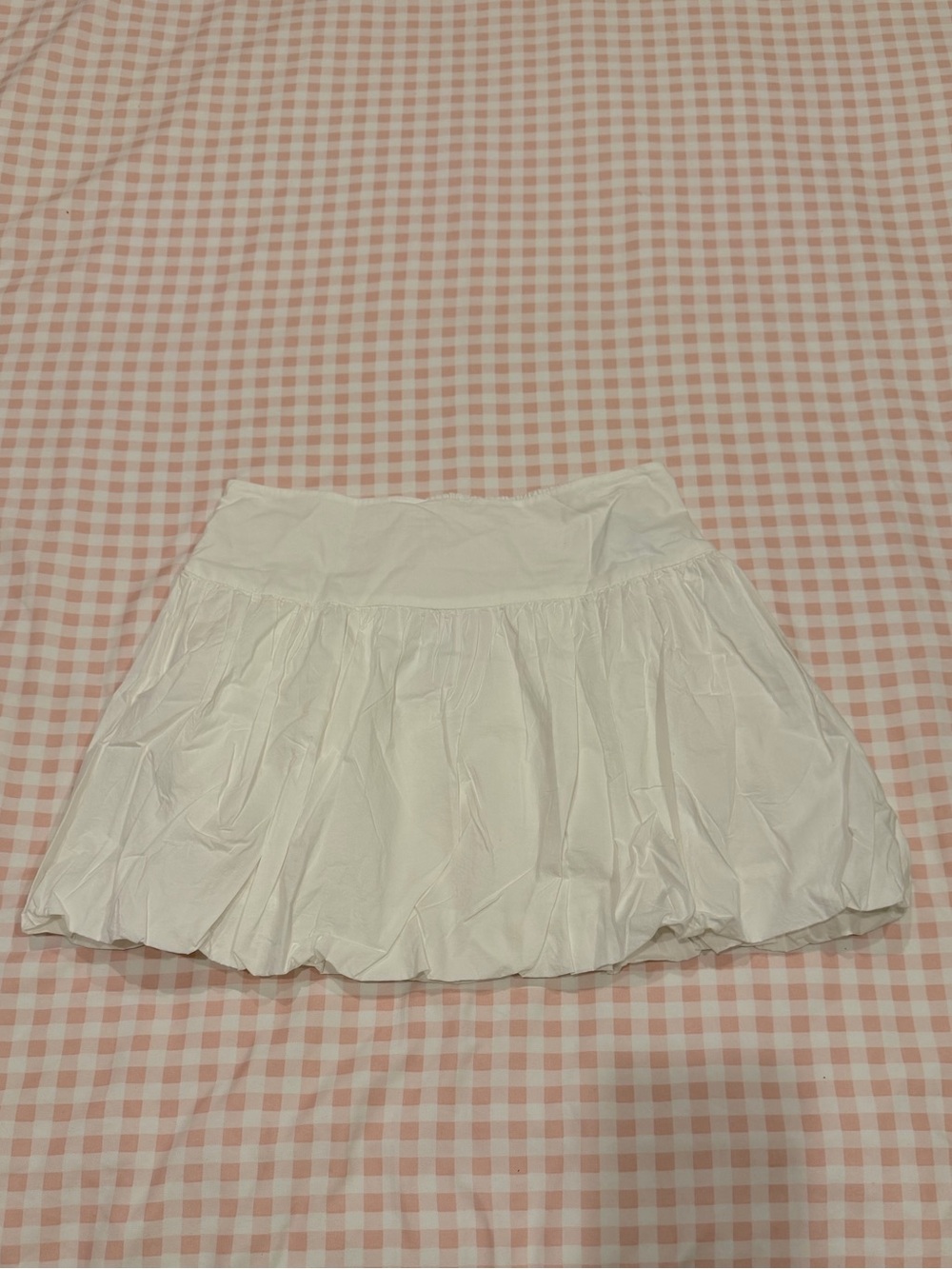 American Eagle Outfitters White Bubble Mini Skirt